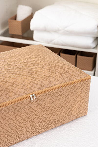 REKHOME 3 Adet Büyük Boy Baza Altı Yastık Yorgan Kazak Hurcu 62x46x22