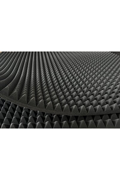 Ankases Ses Yalıtım Ses Yalıtım Akustik Piramit Sünger – Yanmaz, 40mm, 50x50cm, 50 DNS – Ses İzolasyon Süngeri