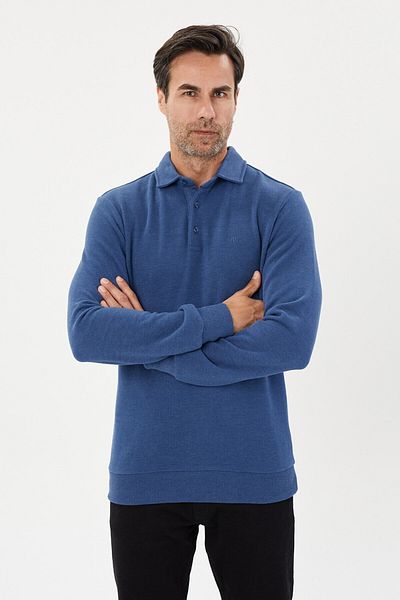 Tony Montana Φούτερ Tony Classics Velvet Polo Collar - KS-1491