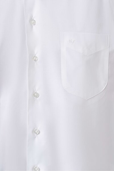 Bisse Regular Fit Uzun Kollu Beyaz Klasik Erkek Gömlek