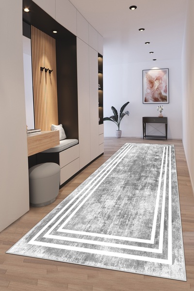 Confidence Home Machine washable non-slip base stain-resistant modern cutting runner kitchen runner carpet runner