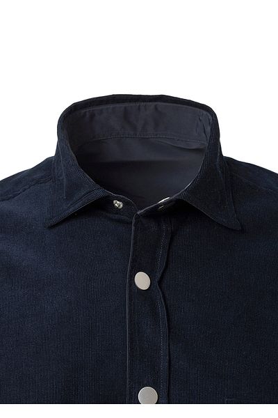 Boris Becker Navy Blue Double Sided Wearable Velvet Outer Shirt