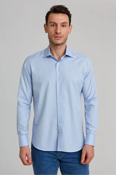 Bisse REGULAR FIT UK CLASSIC D YAKA CEPSİZ Синьо