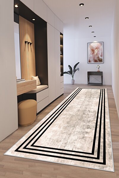 Confidence Home Machine washable non-slip base stain-resistant modern cutting runner kitchen runner carpet runner