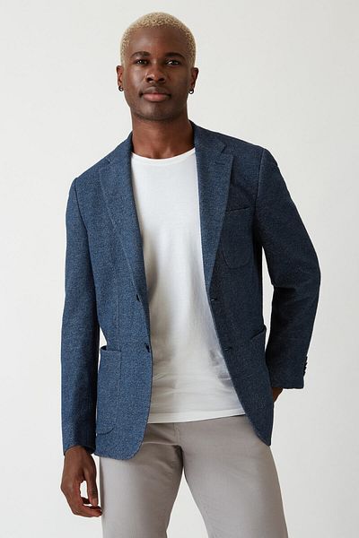 Bisse Navy Blue Men's Jacket