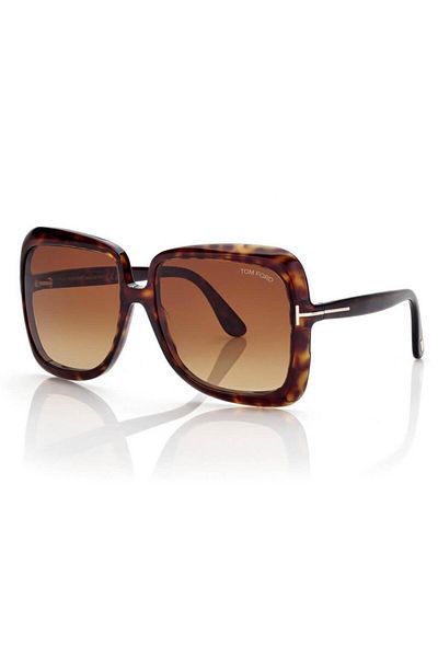 Tom Ford Women's Sunglasses Tf1156 52F 59-16, Brown Acetate Frame, Brown Lens