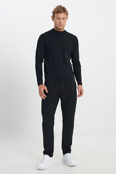ALTINYILDIZ CLASSICS Standard Fit Normal Cut Half Turtleneck Basic Knitwear Ecru Sweater