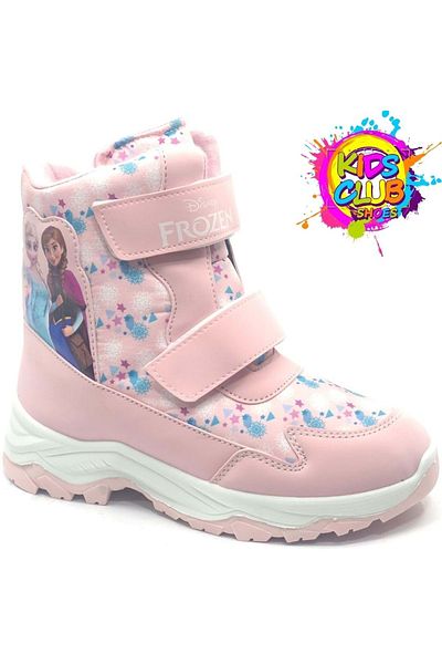 Kids Club Shoes Unisex Παιδικές μπότες χιονιού με ορθοπεδική αντιολισθητική σόλα - Frozen Tran Pink