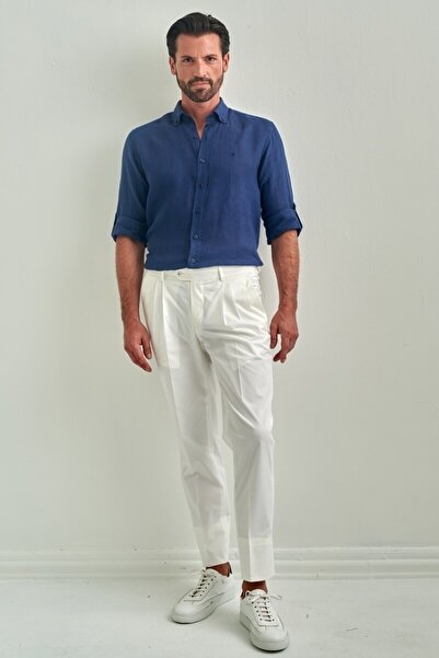 Bisse 4 Cepli Gabardin Beyaz Spor Erkek Pantolon