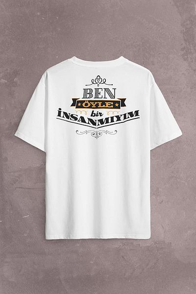 Kendim Seçtim Leyla Ile Mecnun Am I Such A Person Tricou supradimensionat cu imprimeu în spate în față Tricou unisex