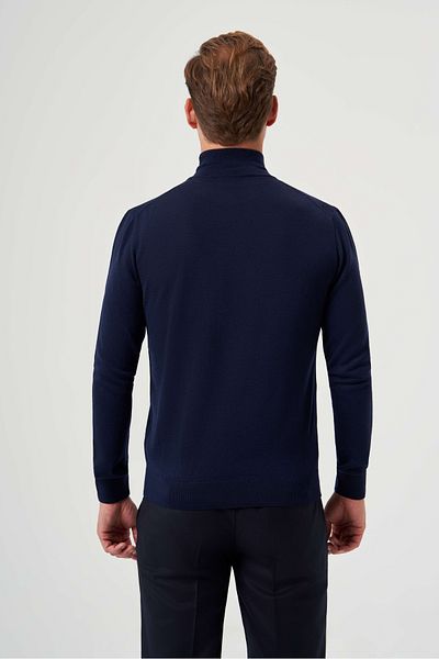 Bisse Men's Basic Half Turtleneck Knitwear LACİ