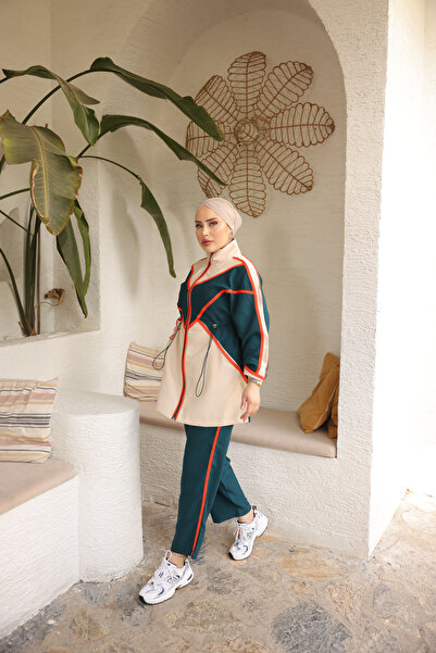 MİMİ Luxury Wear Kadın Tesettür Tunik Pantolon Double Crep Ikili Takım