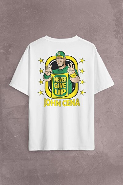 Kendim Seçtim John Cena Wwe Logo Never Give Up American Wrestling Spate Față ...