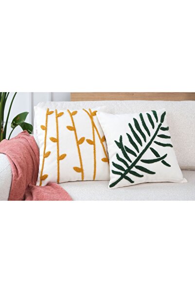 Normod Nature Doğal Dokuma Punch Kırlent Kılıfı Takımı