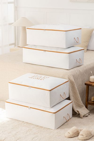 REKHOME Under Base 4-Piece Pillow Quilt and Sweater Set
