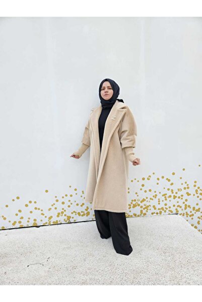 AMİNENESİL Beige Women's Coat
