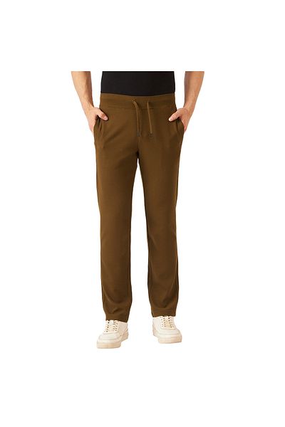 Fahrenheit Textured Track Pants with Drawstring Closure and Pockets