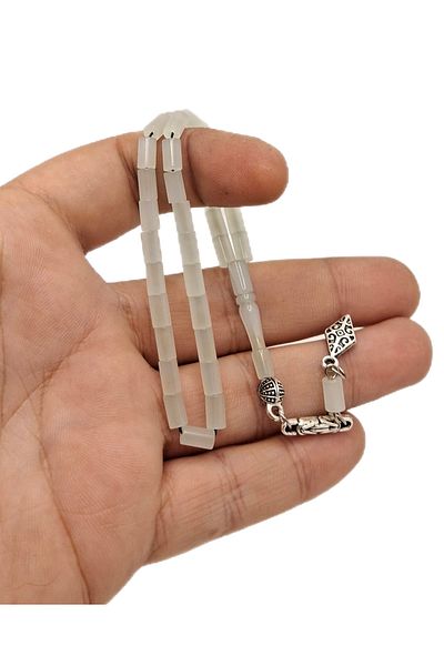 Han Ticarethane Gray Transparent Cutting Cut Airplane Glass Rosary