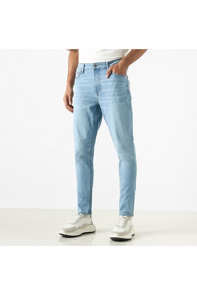 Lee Cooper Skinny Fit Mid-rise Jeans With Pockets