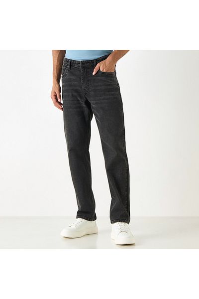 Lee Cooper Straight Cut Jeans With Pockets