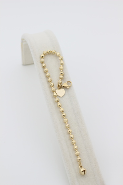 XUPING JEWELRY Stil Incisi / 14 Ayar Altın Kaplama Top Bileklik