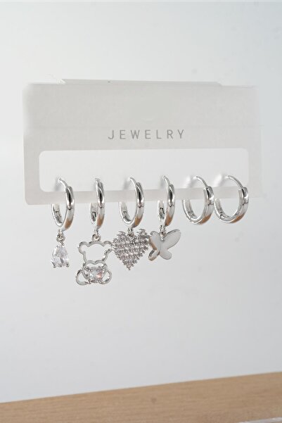 By Zeyna Aksesuar أقراط نسائية من سلسلة Vip مضادة للحساسية من حجر الزركون مكو...