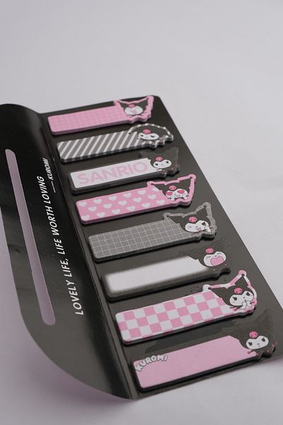 Snailtoys 160 Sheets Sanrio Kuromi Pink Note Paper - Adhesive Postit
