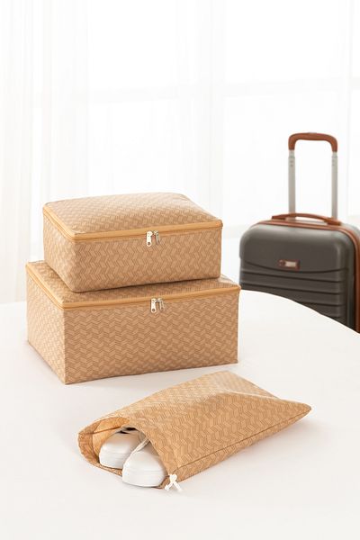 REKHOME 3-Piece Suitcase Organizer Suitcase Organizer Set Travel Holder