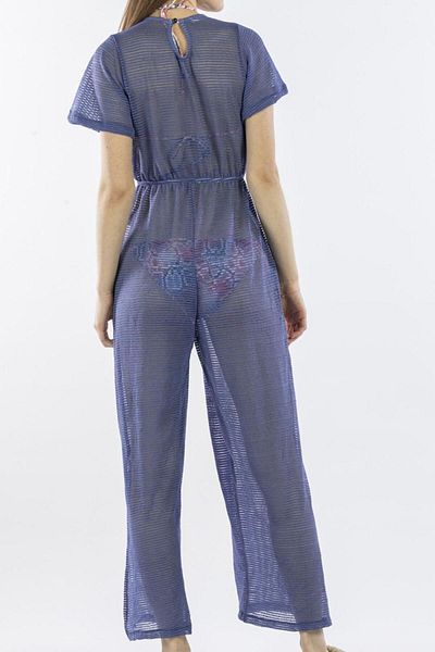 Nicoletta Salopetă Pareo de damă Rochie de plajă Bleumarin