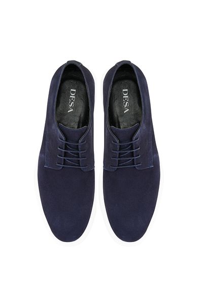 Desa Ανδρικά δερμάτινα casual παπούτσια Regina Navy Blue