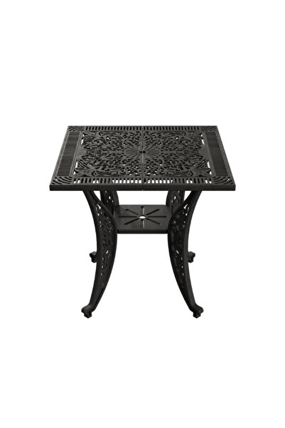 IVF İstanbul  Kare 75x75 CM Model Ferforje Görünümlü Plastik Masa İç Mekan Dı...