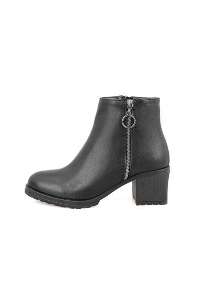 Desa Γυναικείες μπότες με τακούνι με φερμουάρ Corneel Black