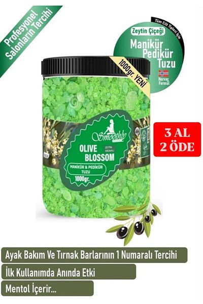 Smoothly Pedicure Salt Olive Flower 1 Kg
