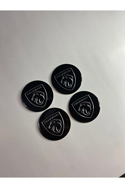 OTOMOR AKSESUAR بيجو الجيل الجديد شعار الترابط عجلة السرة ملصق 4 قطع