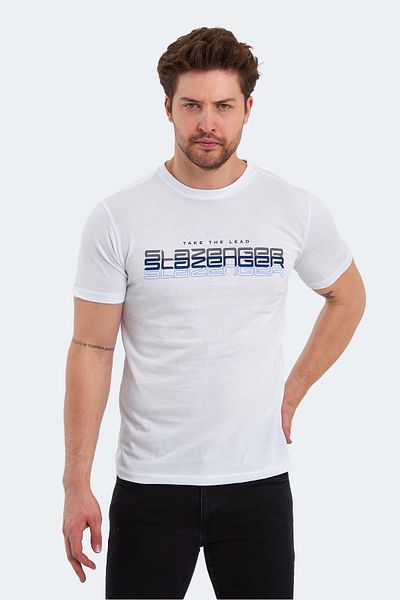 Slazenger Ανδρικό λευκό μπλουζάκι - Pallu I Model
