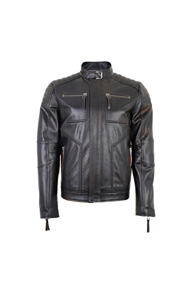 Desa Nancy Vintage Men's Leather Coat