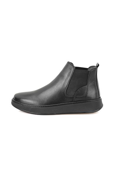 Desa Ανδρικές ελαστικές δερμάτινες μπότες Liene Black