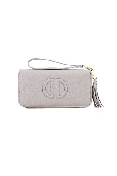 Desa Kathleen Gray Women's Leather Wallet