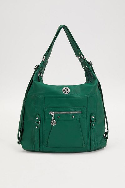Levidor Green Pocket Shoulder Bag