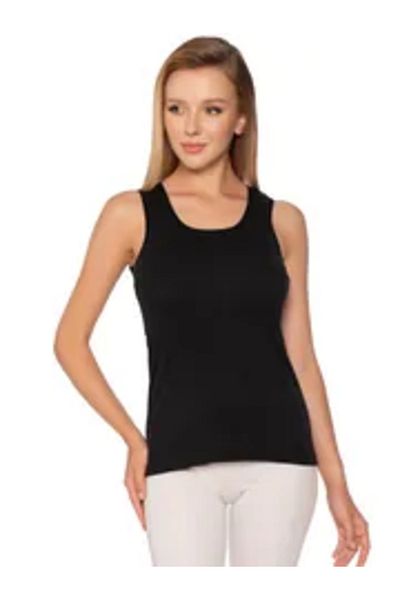SİERNA Elite 3 Pieces Thick Strap Women's Tank Top Black Srn-000414