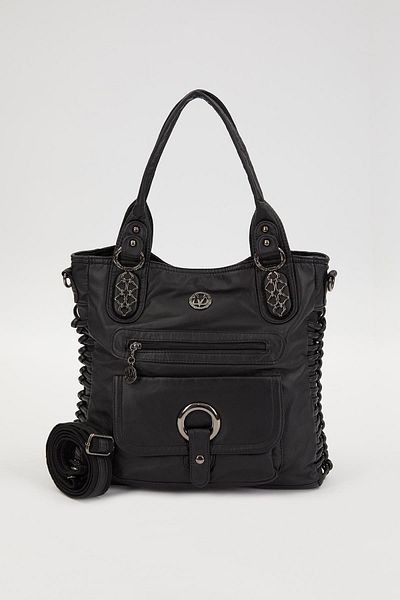 Levidor Black Knot Detailed Shoulder Bag