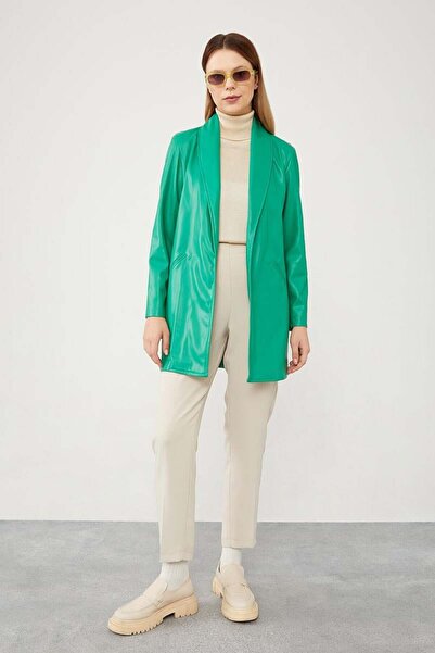 Levidor Benetton Blazer Unlined Faux Leather Jacket