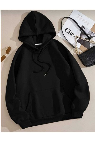 LAND MODA Unisex Sweatshirt Plain Hodies 3 Thread Compact Fabric (with Cotton Inside)