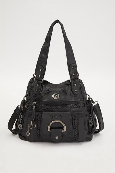 Levidor Black Knitted Detailed Shoulder Bag 930272