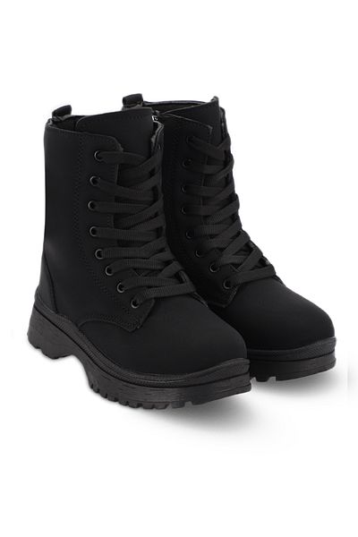 Esem Henda Girl's Boots Black Nubuck