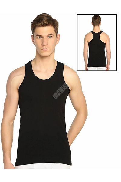 SİERNA Elite 3 Pieces Men's Sports Singlet Black Srn-000399
