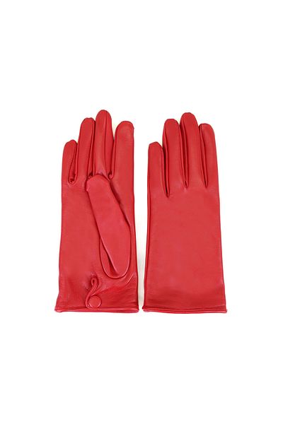 Desa Red Women's Leather Gloves