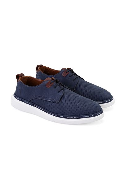Desa Ανδρικά δερμάτινα casual παπούτσια Derick Navy Blue