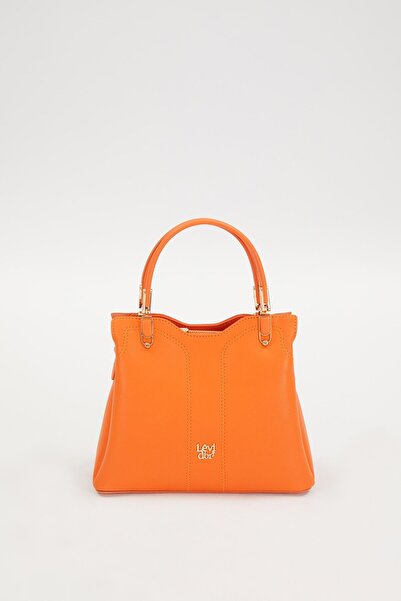 Levidor Handbag with Orange Stitching Detail