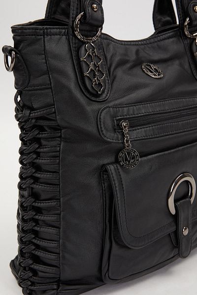 Levidor Black Knot Detailed Shoulder Bag